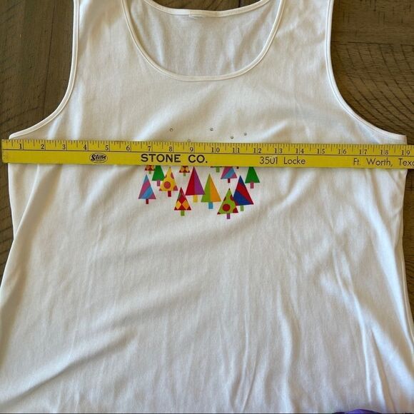 Cabernet by Sleep Sense Sleeveless Top and Satin Bottom Christmas Pajamas - Picture 3 of 10